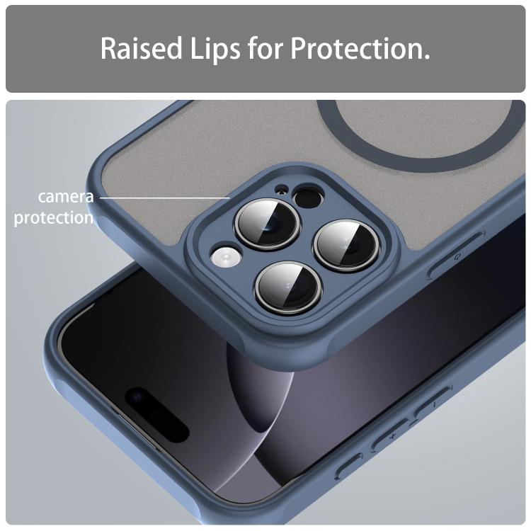 For iPhone 14 Pro Max Fan Dun Series TPU Hybrid PC Frosted Magsafe Phone Case