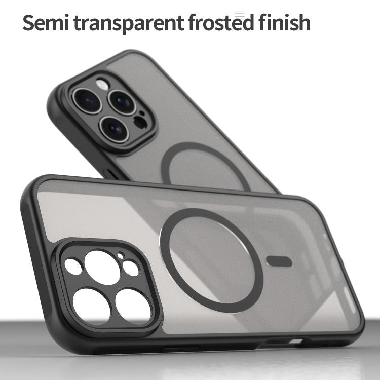 For iPhone 13 Fan Dun Series TPU Hybrid PC Frosted Magsafe Phone Case