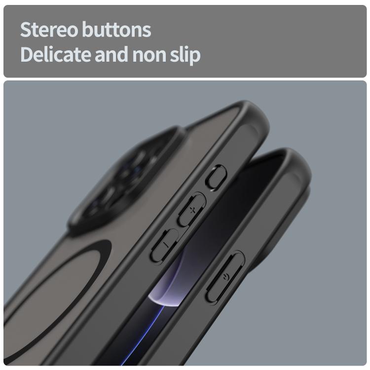 For iPhone 13 Fan Dun Series TPU Hybrid PC Frosted Magsafe Phone Case