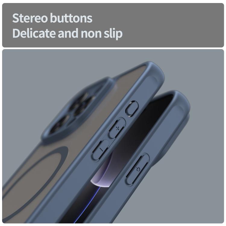 For iPhone 13 Fan Dun Series TPU Hybrid PC Frosted Magsafe Phone Case
