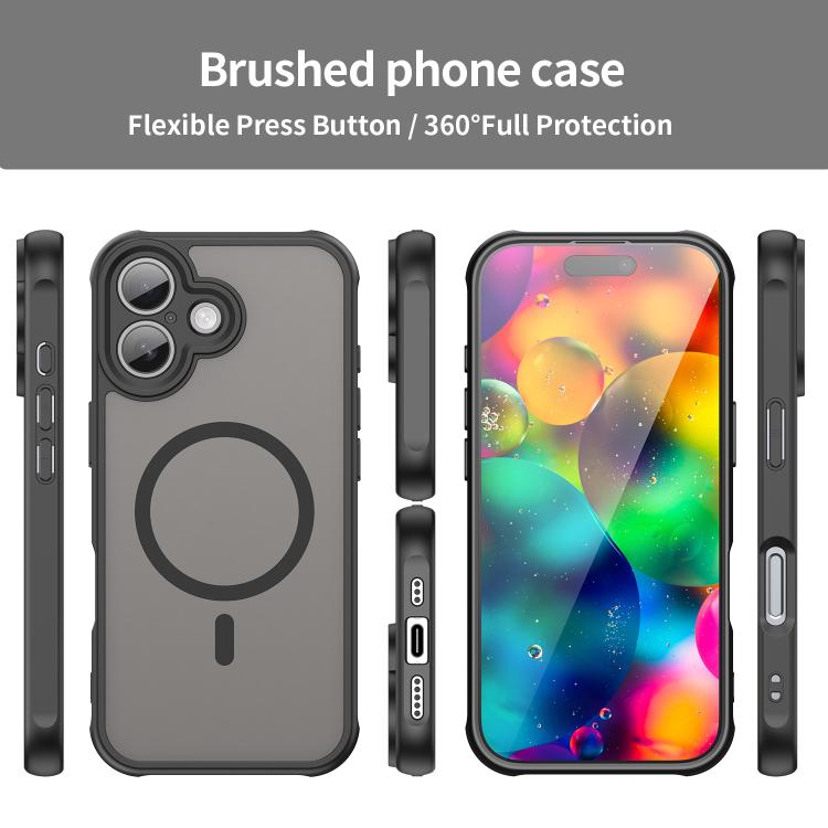 For iPhone 17 Fan Dun Series TPU Hybrid PC Frosted Magsafe Phone Case
