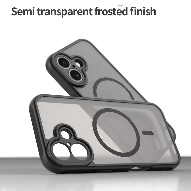 For iPhone 17 Fan Dun Series TPU Hybrid PC Frosted Magsafe Phone Case
