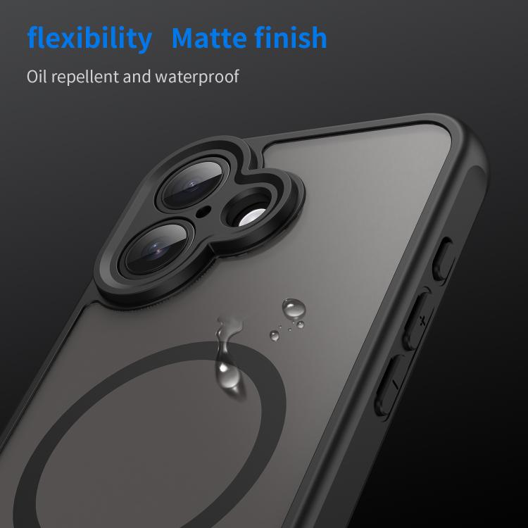 For iPhone 17 Fan Dun Series TPU Hybrid PC Frosted Magsafe Phone Case