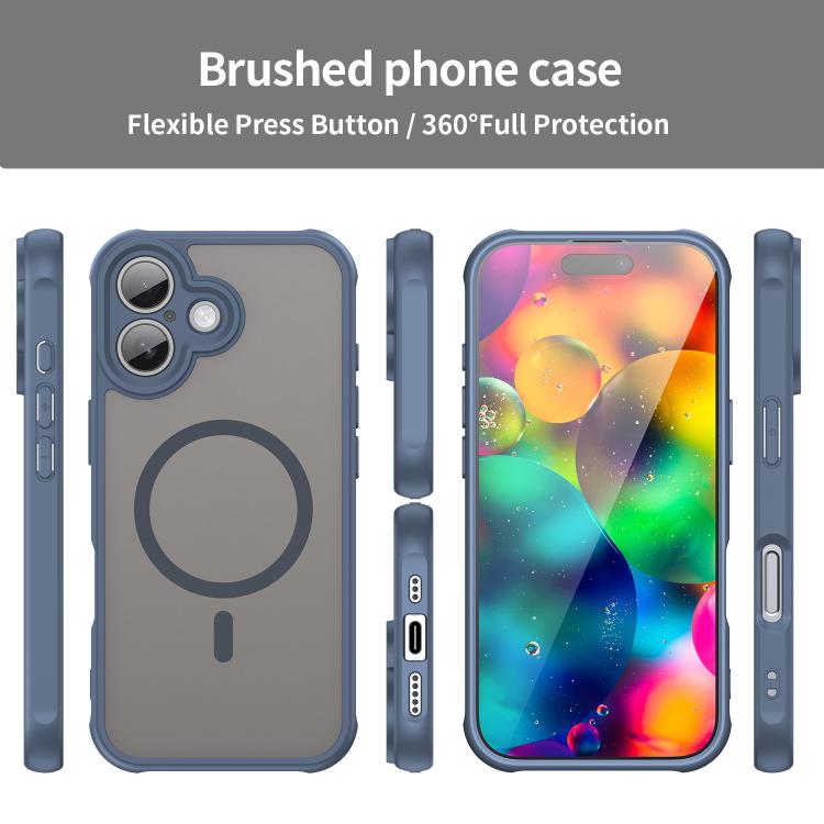 For iPhone 17 Fan Dun Series TPU Hybrid PC Frosted Magsafe Phone Case