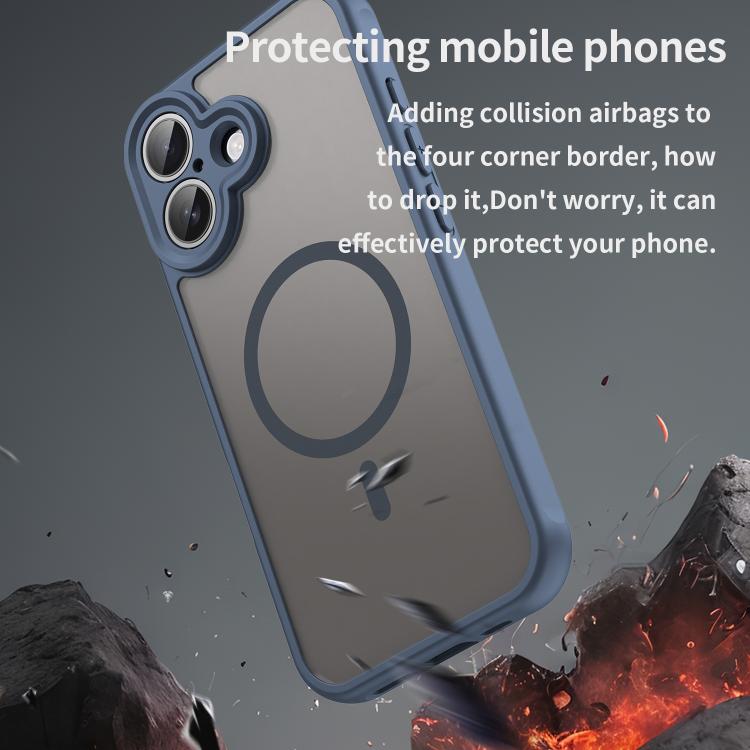 For iPhone 17 Fan Dun Series TPU Hybrid PC Frosted Magsafe Phone Case