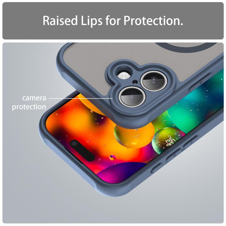 For iPhone 17 Fan Dun Series TPU Hybrid PC Frosted Magsafe Phone Case