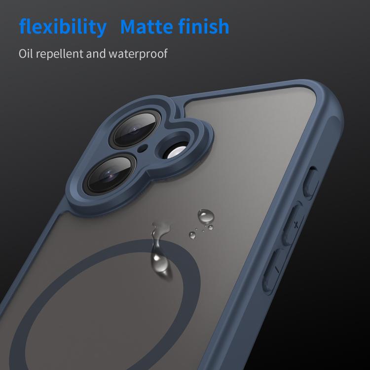 For iPhone 17 Fan Dun Series TPU Hybrid PC Frosted Magsafe Phone Case