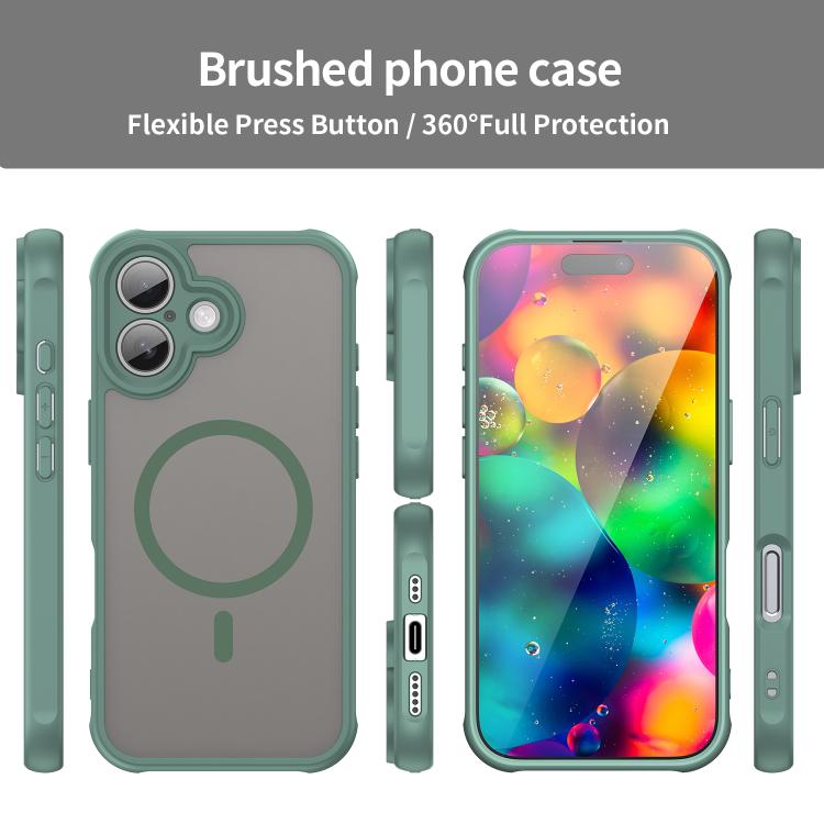 For iPhone 17 Fan Dun Series TPU Hybrid PC Frosted Magsafe Phone Case