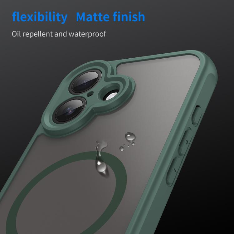 For iPhone 17 Fan Dun Series TPU Hybrid PC Frosted Magsafe Phone Case
