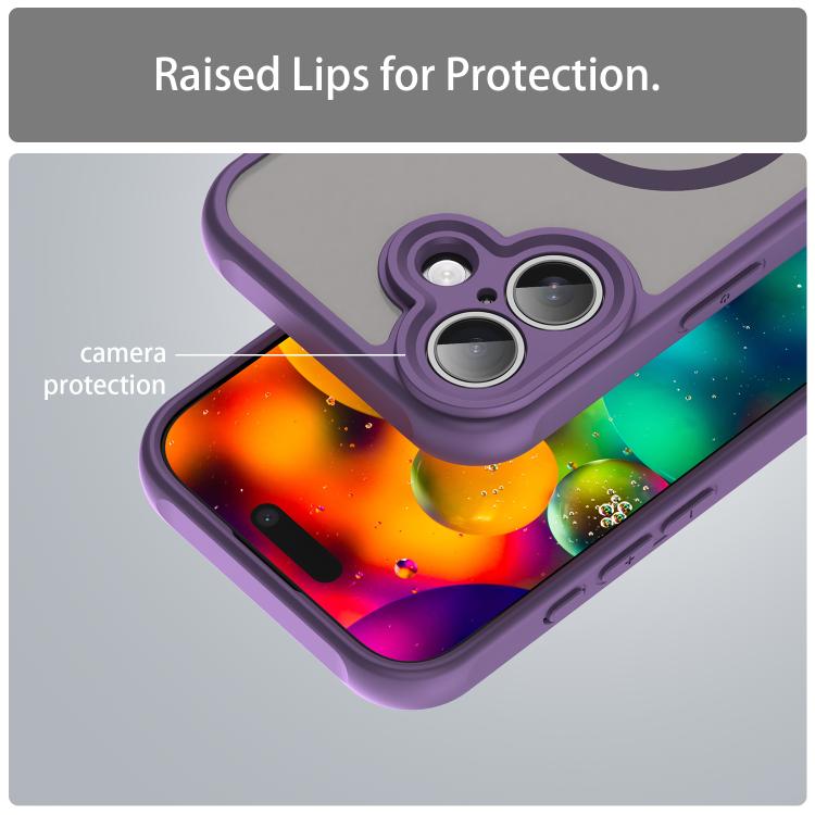 For iPhone 17 Fan Dun Series TPU Hybrid PC Frosted Magsafe Phone Case