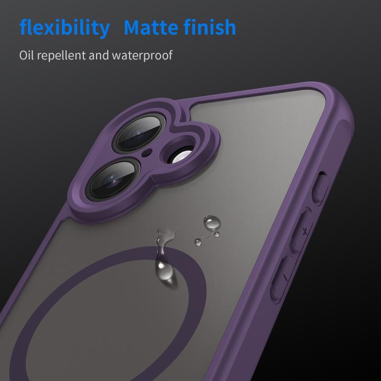 For iPhone 17 Fan Dun Series TPU Hybrid PC Frosted Magsafe Phone Case