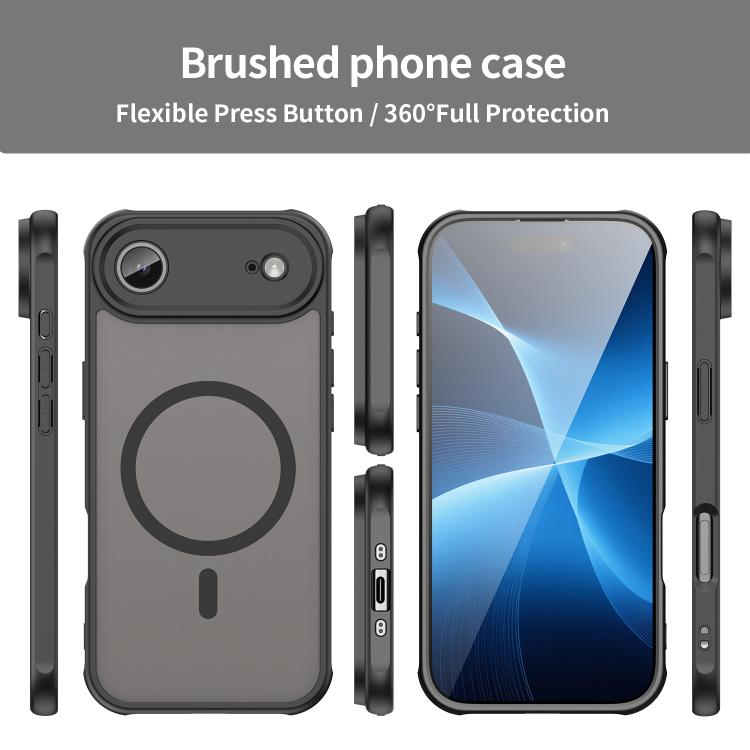 For iPhone  Air Fan Dun Series TPU Hybrid PC Frosted Magsafe Phone Case