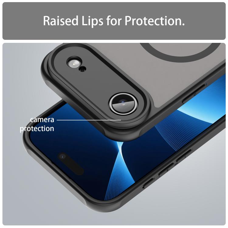 For iPhone  Air Fan Dun Series TPU Hybrid PC Frosted Magsafe Phone Case
