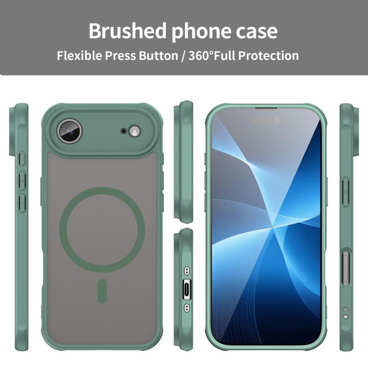 For iPhone  Air Fan Dun Series TPU Hybrid PC Frosted Magsafe Phone Case