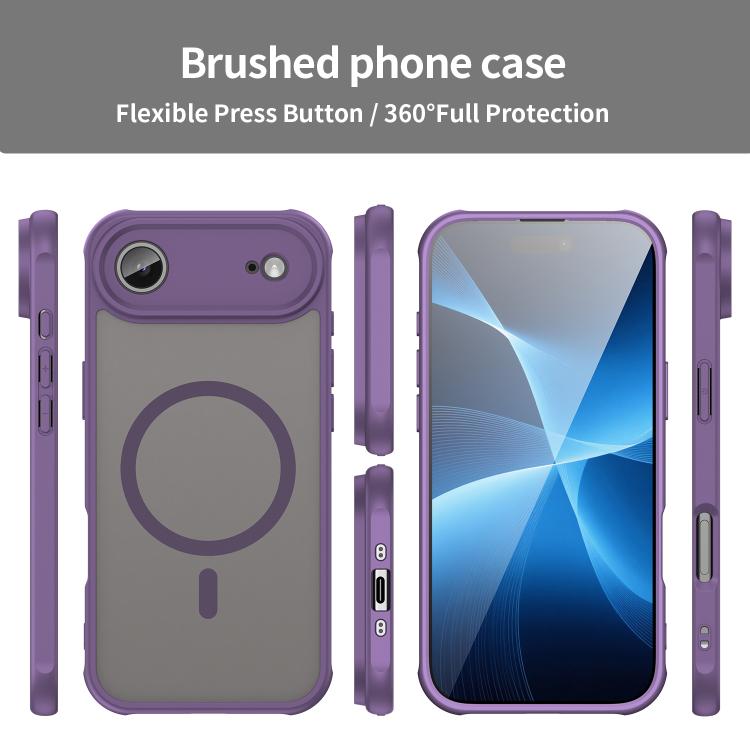 For iPhone  Air Fan Dun Series TPU Hybrid PC Frosted Magsafe Phone Case