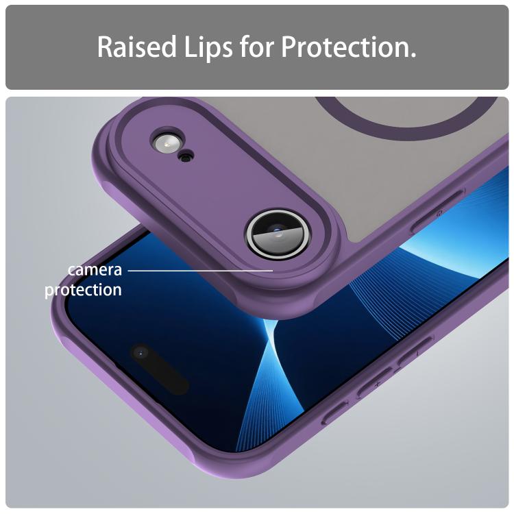 For iPhone  Air Fan Dun Series TPU Hybrid PC Frosted Magsafe Phone Case