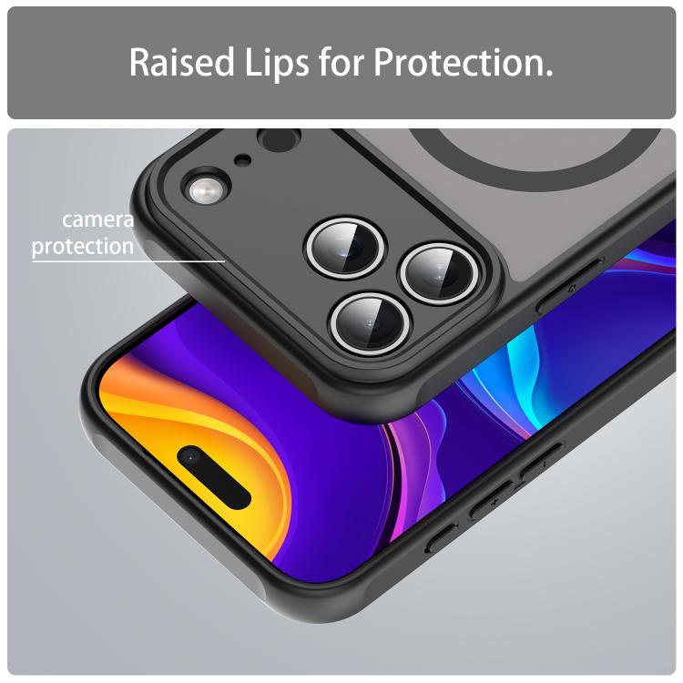 For iPhone 17 Pro Max Fan Dun Series TPU Hybrid PC Frosted Magsafe Phone Case