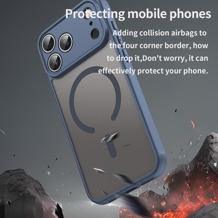 For iPhone 17 Pro Max Fan Dun Series TPU Hybrid PC Frosted Magsafe Phone Case
