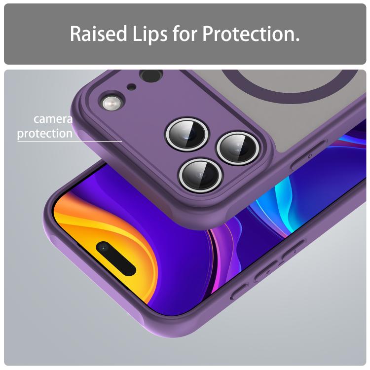 For iPhone 17 Pro Max Fan Dun Series TPU Hybrid PC Frosted Magsafe Phone Case