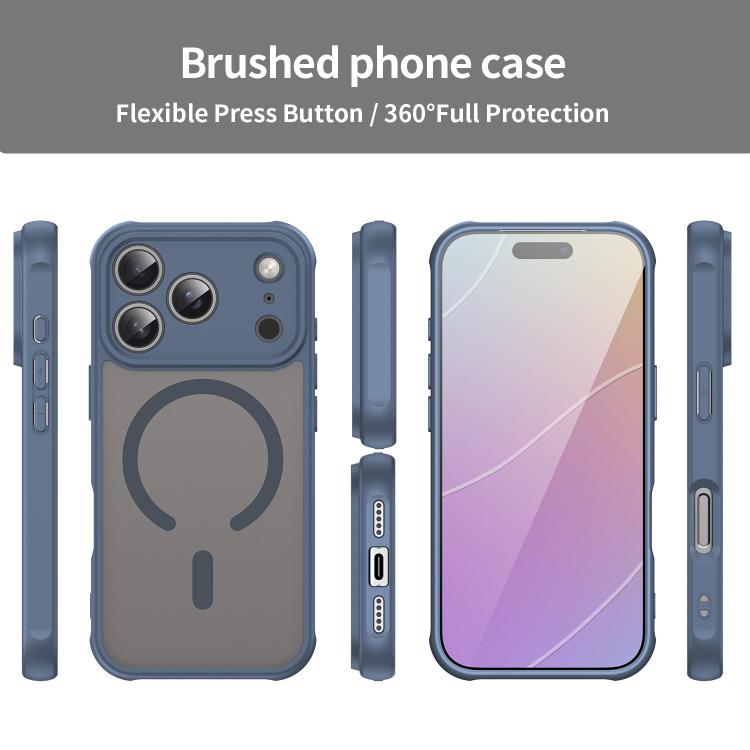 For iPhone 17 Pro Fan Dun Series TPU Hybrid PC Frosted Magsafe Phone Case