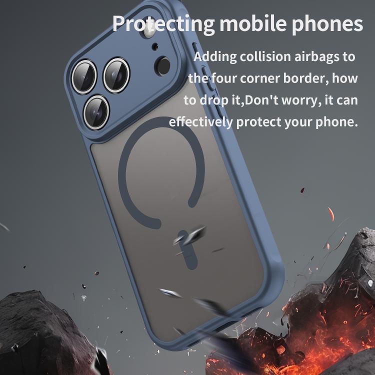 For iPhone 17 Pro Fan Dun Series TPU Hybrid PC Frosted Magsafe Phone Case