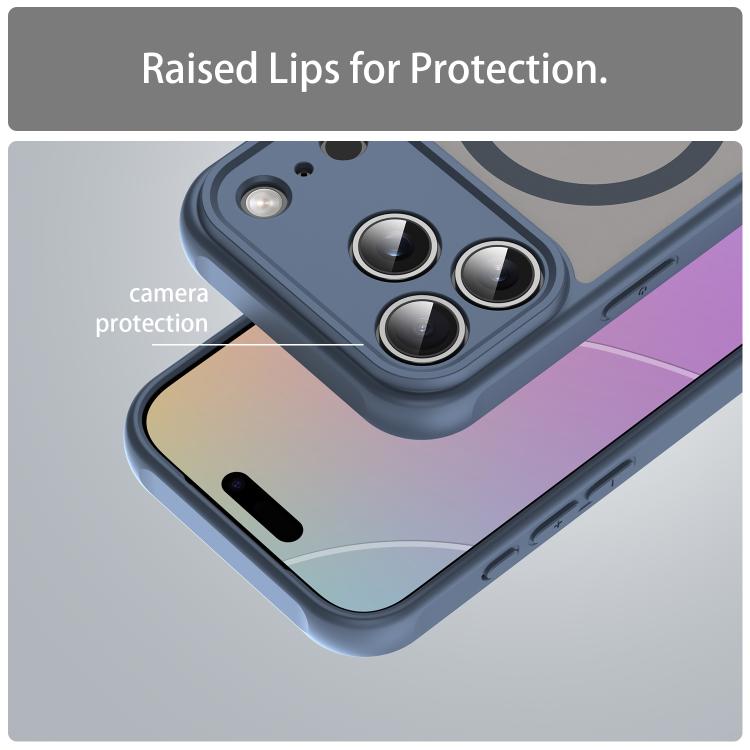 For iPhone 17 Pro Fan Dun Series TPU Hybrid PC Frosted Magsafe Phone Case