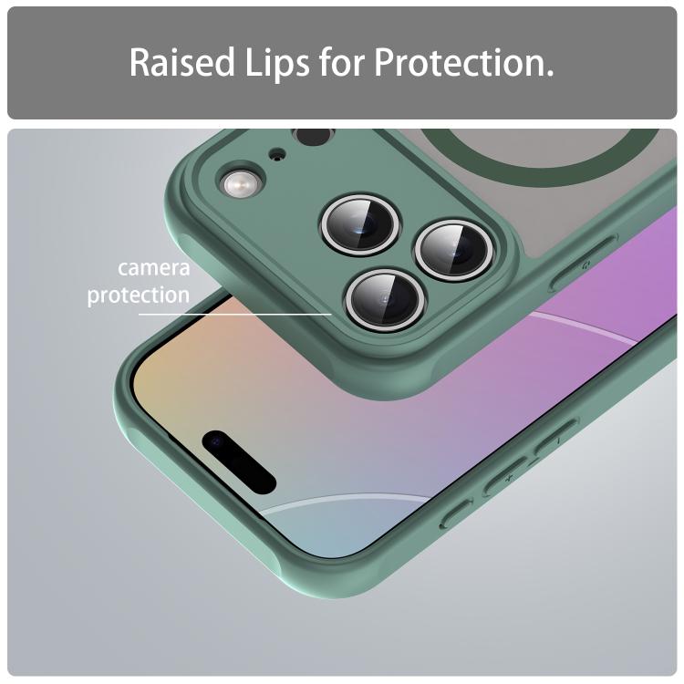 For iPhone 17 Pro Fan Dun Series TPU Hybrid PC Frosted Magsafe Phone Case