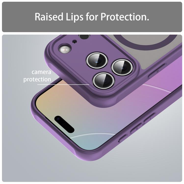 For iPhone 17 Pro Fan Dun Series TPU Hybrid PC Frosted Magsafe Phone Case