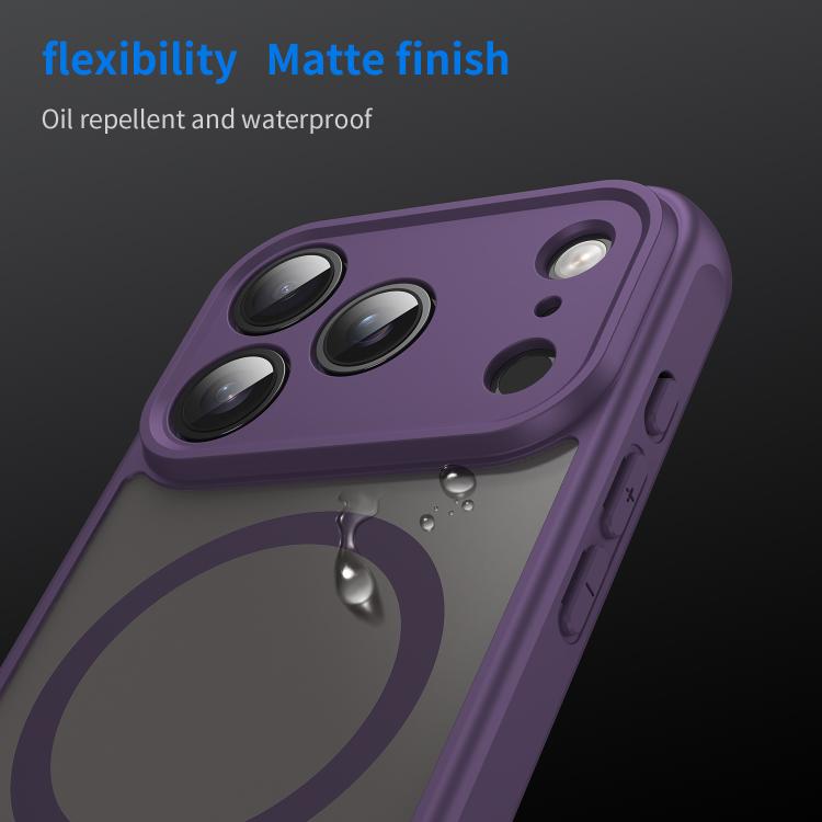 For iPhone 17 Pro Fan Dun Series TPU Hybrid PC Frosted Magsafe Phone Case