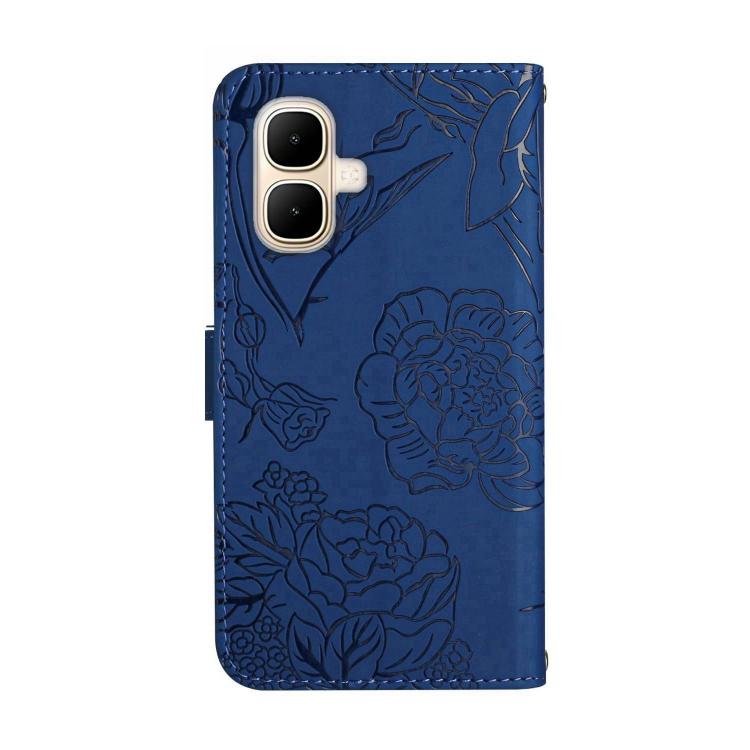 For Infinix Smart 10 4G / Tecno Pop 10 Skin Feel Butterfly Embossed Flip Leather Phone Case