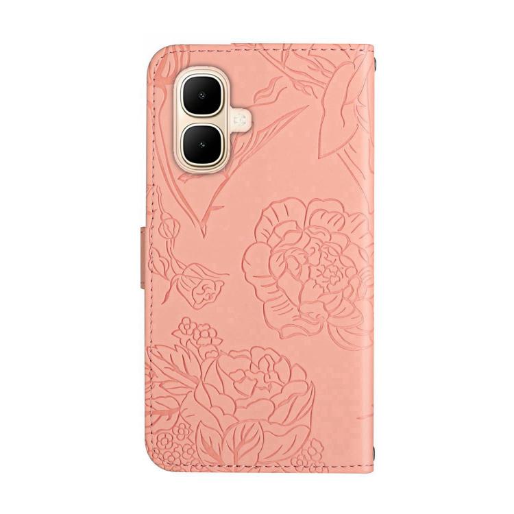 For Infinix Smart 10 4G / Tecno Pop 10 Skin Feel Butterfly Embossed Flip Leather Phone Case