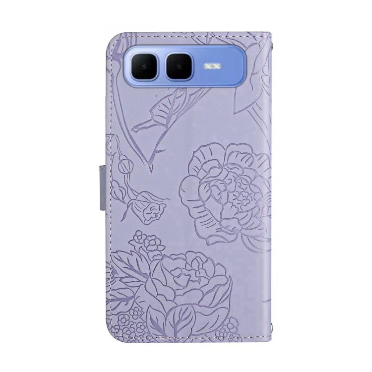 For Infinix Smart 10 Plus 4G Skin Feel Butterfly Embossed Flip Leather Phone Case