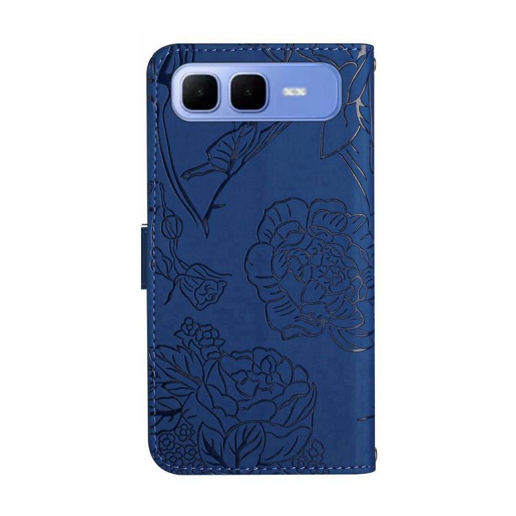 For Infinix Smart 10 Plus 4G Skin Feel Butterfly Embossed Flip Leather Phone Case