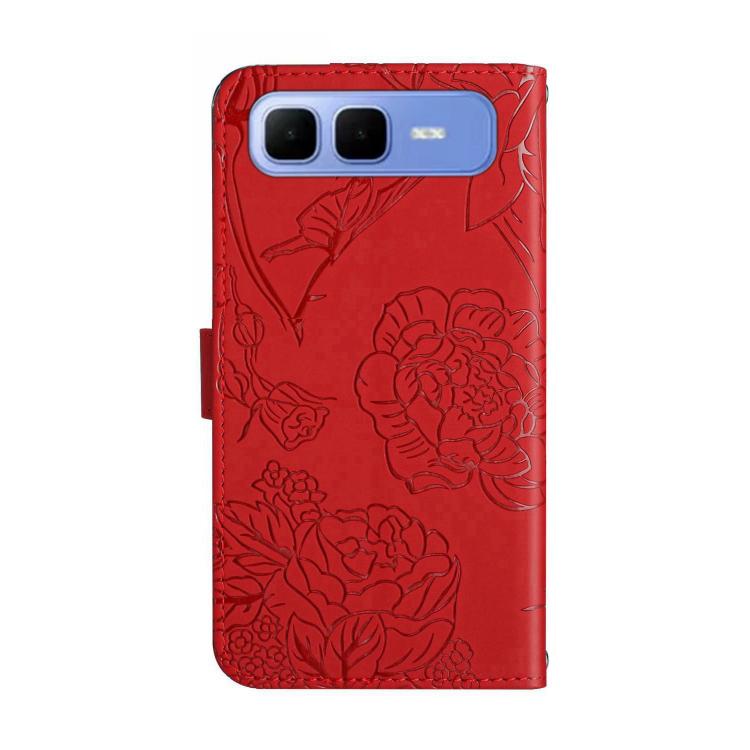 For Infinix Smart 10 Plus 4G Skin Feel Butterfly Embossed Flip Leather Phone Case