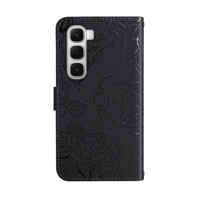 For Infinix Hot 60 Pro+ 4G Skin Feel Butterfly Embossed Flip Leather Phone Case