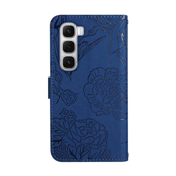 For Infinix Hot 60 Pro+ 4G Skin Feel Butterfly Embossed Flip Leather Phone Case