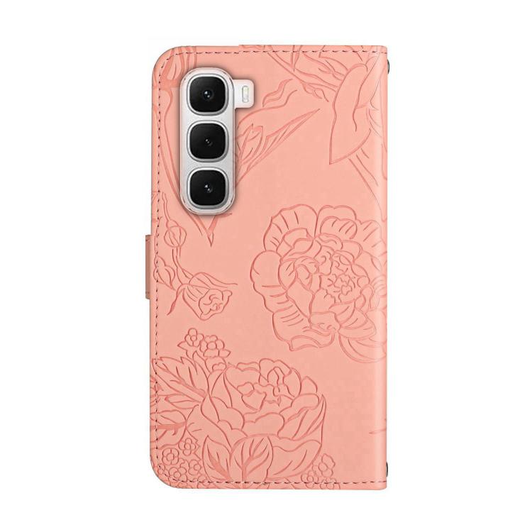 For Infinix Hot 60 Pro+ 4G Skin Feel Butterfly Embossed Flip Leather Phone Case