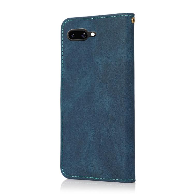 For Google Pixel 9a Dual-color Stitching Leather Phone Case