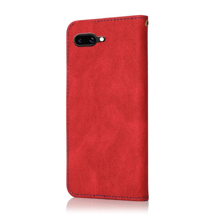 For Google Pixel 9a Dual-color Stitching Leather Phone Case
