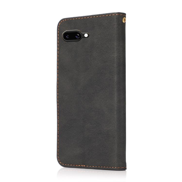 For Google Pixel 9a Dual-color Stitching Leather Phone Case