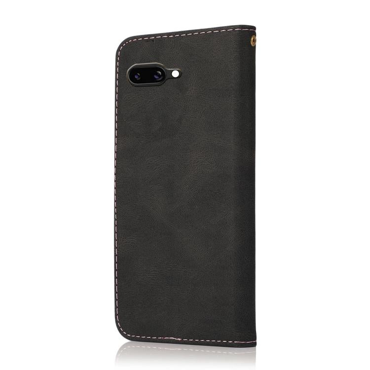 For Google Pixel 9a Dual-color Stitching Leather Phone Case