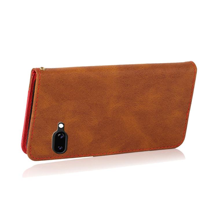 For Google Pixel 9a Dual-color Stitching Leather Phone Case