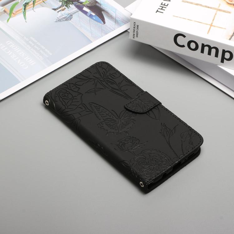 For Tecno Camon 40 Premier Skin Feel Butterfly Embossed Flip Leather Phone Case