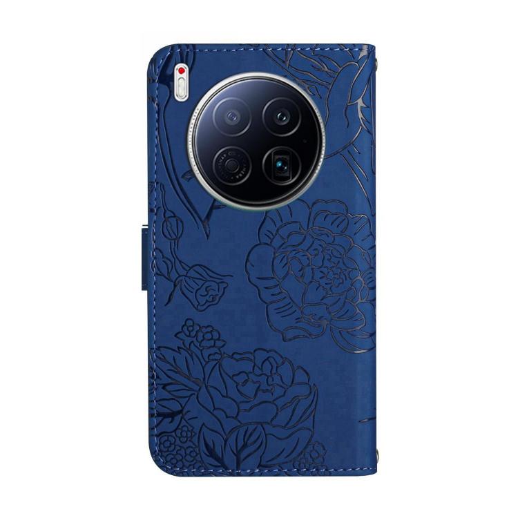 For Tecno Camon 40 Premier Skin Feel Butterfly Embossed Flip Leather Phone Case
