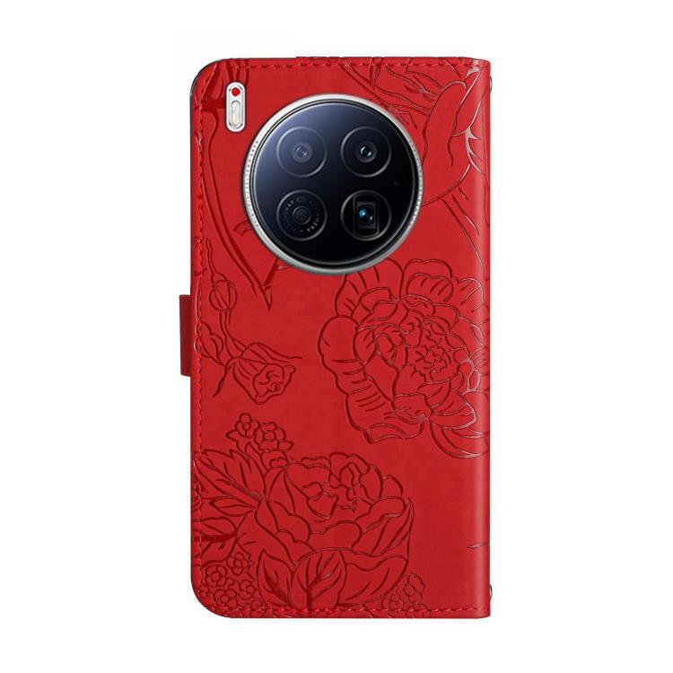 For Tecno Camon 40 Premier Skin Feel Butterfly Embossed Flip Leather Phone Case