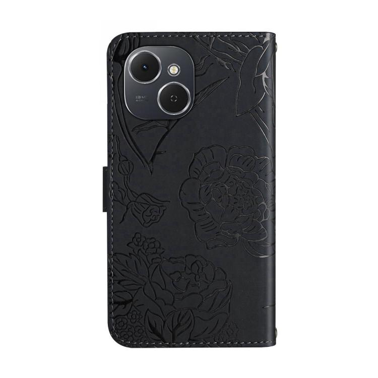 For Tecno Spark 40C Skin Feel Butterfly Embossed Flip Leather Phone Case