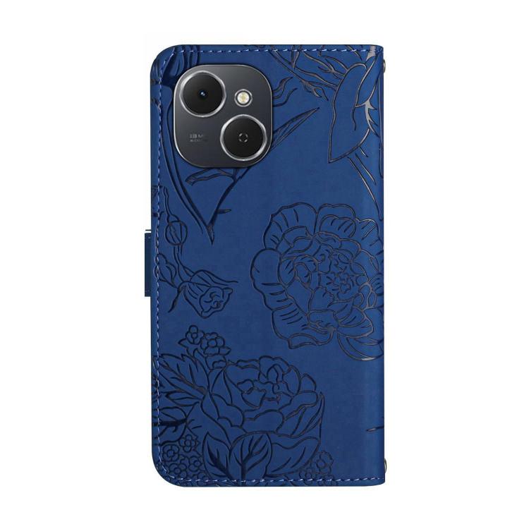 For Tecno Spark 40C Skin Feel Butterfly Embossed Flip Leather Phone Case
