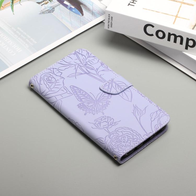 For Tecno Pova 7 5G Skin Feel Butterfly Embossed Flip Leather Phone Case