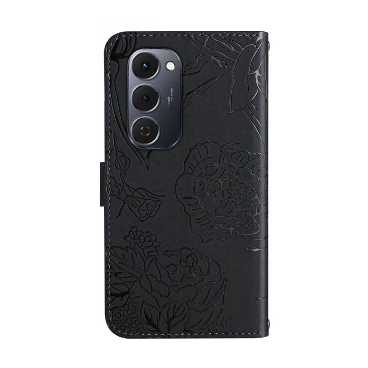 For Tecno Spark 40 Pro+ 4G Skin Feel Butterfly Embossed Flip Leather Phone Case
