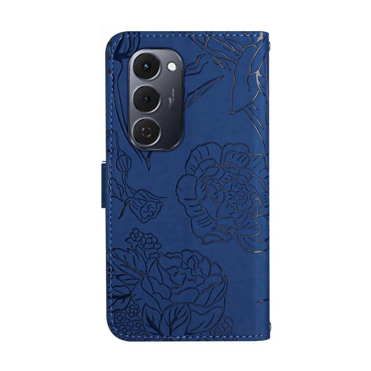 For Tecno Spark 40 Pro+ 4G Skin Feel Butterfly Embossed Flip Leather Phone Case